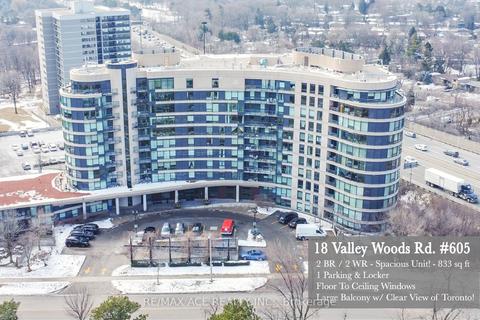 605 - 18 Valley Woods Rd, Condo with 2 bedrooms, 2 bathrooms and 1 parking in Toronto ON | Card Image