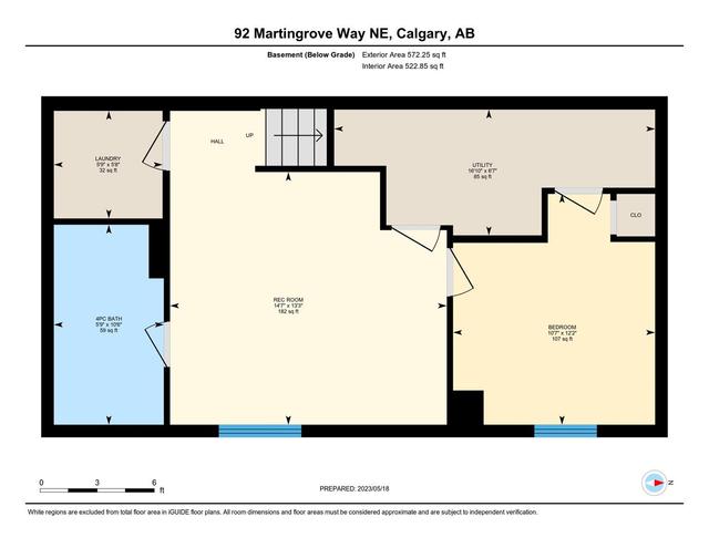 92 Martingrove Way, House detached with 4 bedrooms, 3 bathrooms and 3 parking in Calgary AB | Image 22