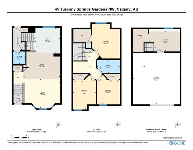 45 Tuscany Springs Gardens Nw, Home with 3 bedrooms, 1 bathrooms and 2 parking in Calgary AB | Image 3
