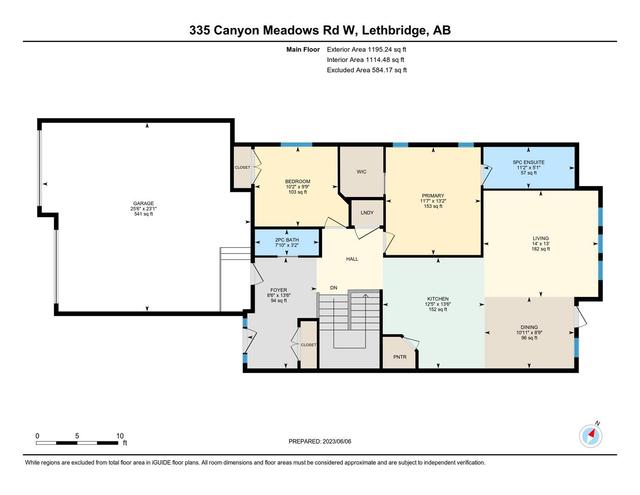 335 Canyon Meadows Road W, House detached with 4 bedrooms, 2 bathrooms and 4 parking in Lethbridge AB | Image 44