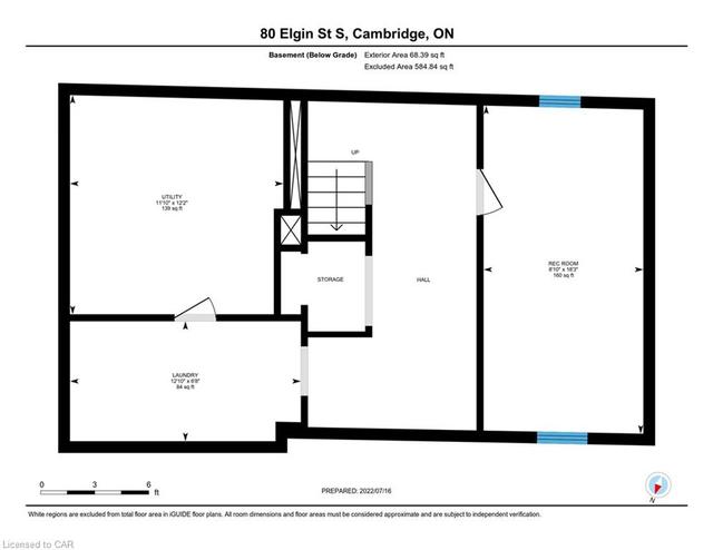 80 Elgin Street S, House detached with 3 bedrooms, 2 bathrooms and 7 parking in Cambridge ON | Image 20