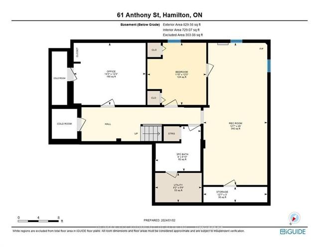 61 Anthony St, House detached with 3 bedrooms, 4 bathrooms and 5 parking in Hamilton ON | Image 35