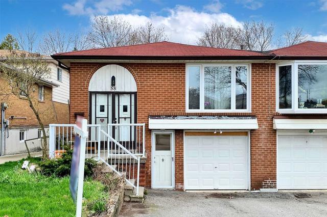 58 Ladner Dr Dr, House semidetached with 4 bedrooms, 3 bathrooms and 3 parking in Toronto ON | Card Image