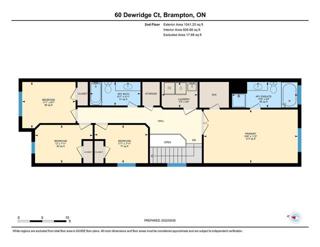 60 Dewridge Crt, House semidetached with 4 bedrooms, 4 bathrooms and 3 parking in Brampton ON | Image 33