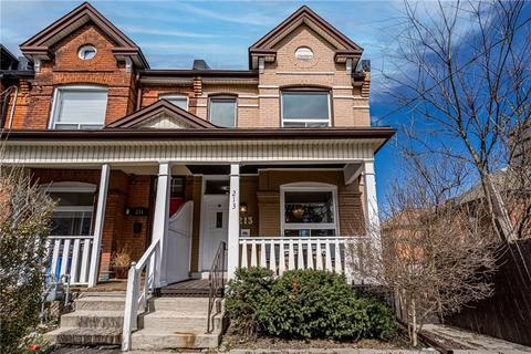 213 Jackson Street E, House attached with 2 bedrooms, 2 bathrooms and 2 parking in Hamilton ON | Card Image
