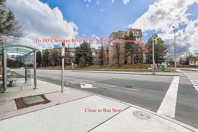 136 - 165 Cherokee Blvd, Townhouse with 4 bedrooms, 2 bathrooms and 1 parking in Toronto ON | Image 14