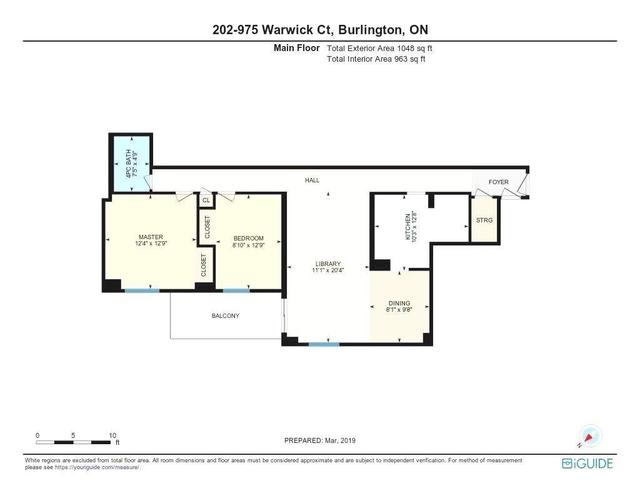 202 - 975 Warwick Crt, Condo with 2 bedrooms, 1 bathrooms and 1 parking in Burlington ON | Image 20