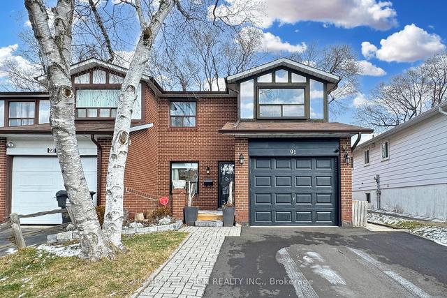 91 Micmac Cres, House semidetached with 4 bedrooms, 3 bathrooms and 3 parking in Toronto ON | Image 1