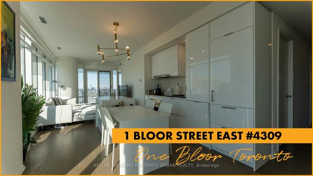 4309 - 1 Bloor St E, Condo with 2 bedrooms, 2 bathrooms and 1 parking in Toronto ON | Image 1