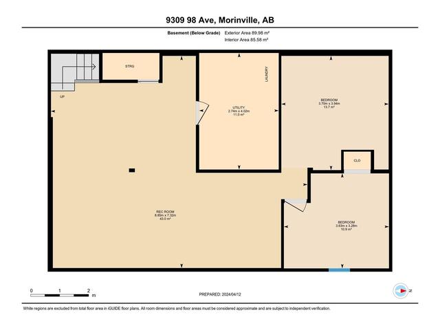 9309 98 Av, House detached with 3 bedrooms, 1 bathrooms and null parking in Morinville AB | Image 32