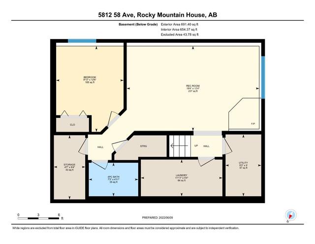 5812 58 Avenue, House detached with 4 bedrooms, 3 bathrooms and 2 parking in Rocky Mountain House AB | Image 39