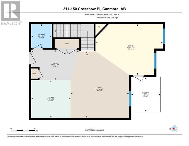 311, - 150 Crossbow Place, Condo with 2 bedrooms, 2 bathrooms and 2 parking in Canmore AB | Image 38