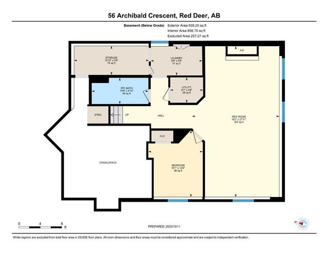 56 Archibald Crescent, House detached with 4 bedrooms, 3 bathrooms and 2 parking in Red Deer AB | Image 27