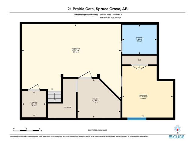 21 Prairie Ga, House semidetached with 4 bedrooms, 2 bathrooms and null parking in Spruce Grove AB | Image 41