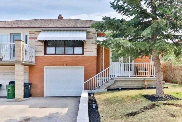37 Markay St, House semidetached with 3 bedrooms, 2 bathrooms and 3 parking in Toronto ON | Image 1