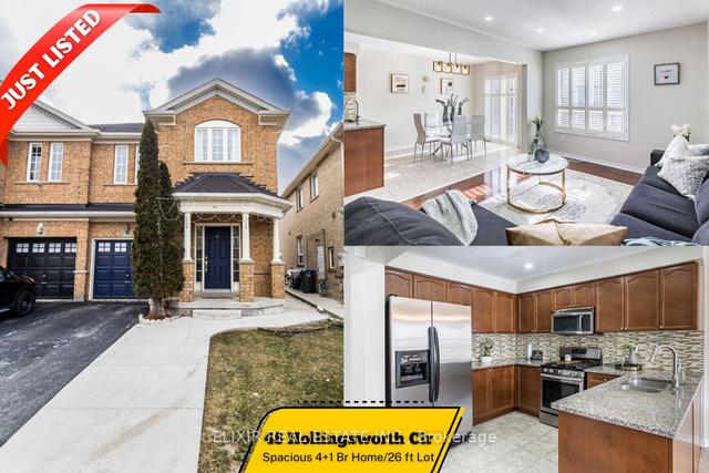 48 Hollingsworth Circ, House semidetached with 4 bedrooms, 4 bathrooms and 4 parking in Brampton ON | Image 1