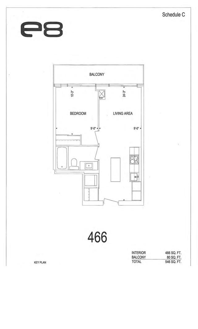 3010 - 8 Eglinton Ave E, Condo with 1 bedrooms, 1 bathrooms and 0 parking in Toronto ON | Image 1