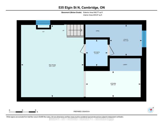 535 Elgin St N, House semidetached with 3 bedrooms, 3 bathrooms and 3 parking in Cambridge ON | Image 35