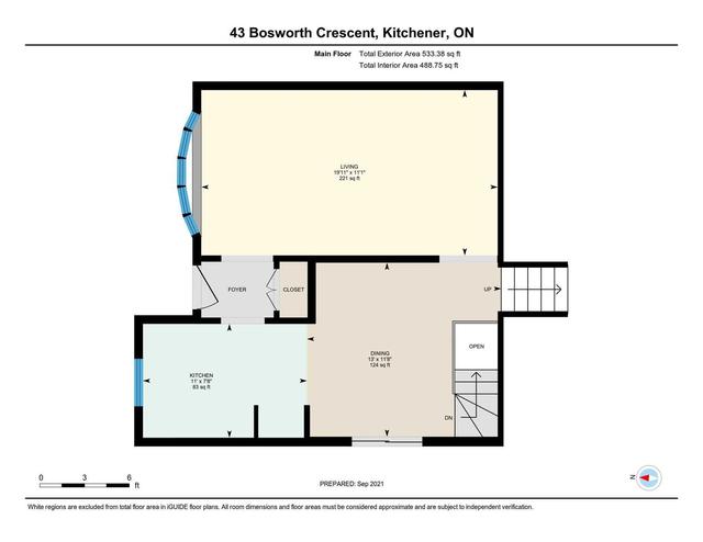 43 Bosworth Cres, House detached with 4 bedrooms, 2 bathrooms and 4 parking in Kitchener ON | Image 19