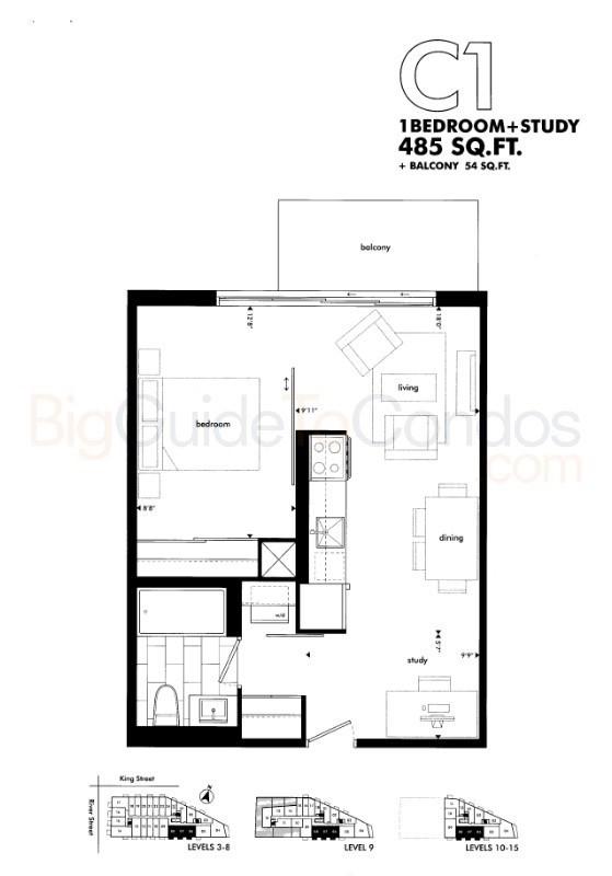 507 - 51 Trolley Cres, Condo with 1 bedrooms, 1 bathrooms and 0 parking in Toronto ON | Image 7