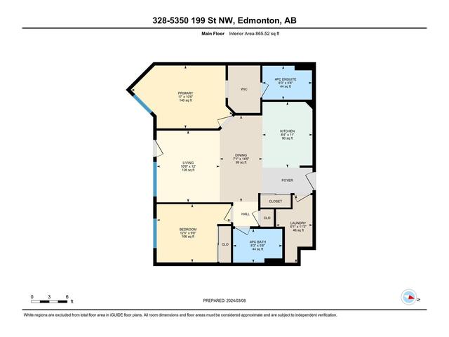 328 - 5350 199 St Nw, Condo with 2 bedrooms, 2 bathrooms and null parking in Edmonton AB | Image 21