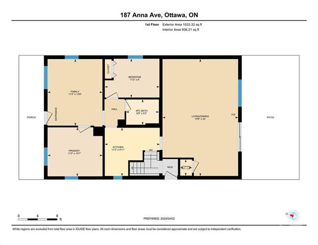 187 Anna Avenue, House detached with 3 bedrooms, 2 bathrooms and 4 parking in Ottawa ON | Image 26