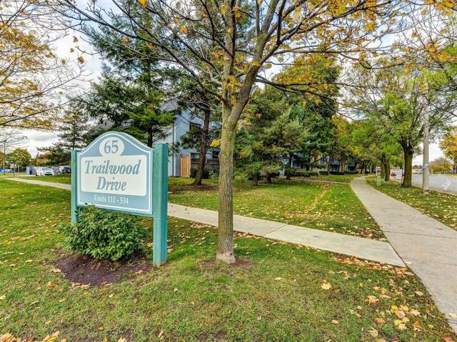 213 - 65 Trailwood Dr, Townhouse with 2 bedrooms, 2 bathrooms and 1 parking in Mississauga ON | Image 1