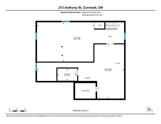 213 Anthony Street, House detached with 3 bedrooms, 2 bathrooms and 4 parking in Cornwall ON | Image 29