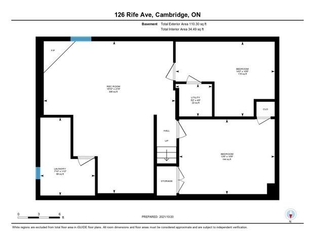 126 Rife Ave, House detached with 2 bedrooms, 1 bathrooms and 2 parking in Cambridge ON | Image 13