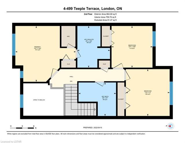 4 - 499 Teeple Terrace, House attached with 3 bedrooms, 2 bathrooms and 2 parking in London ON | Image 30