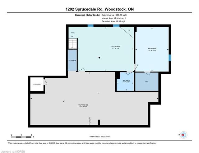 1202 Sprucedale Road, House detached with 4 bedrooms, 3 bathrooms and 4 parking in Woodstock ON | Image 47