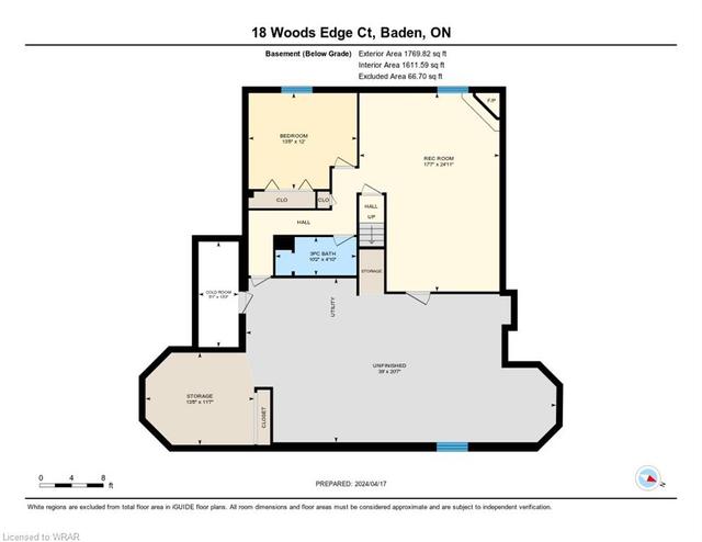159 - 18 Woods Edge Court, House detached with 3 bedrooms, 3 bathrooms and 6 parking in Wilmot ON | Image 46