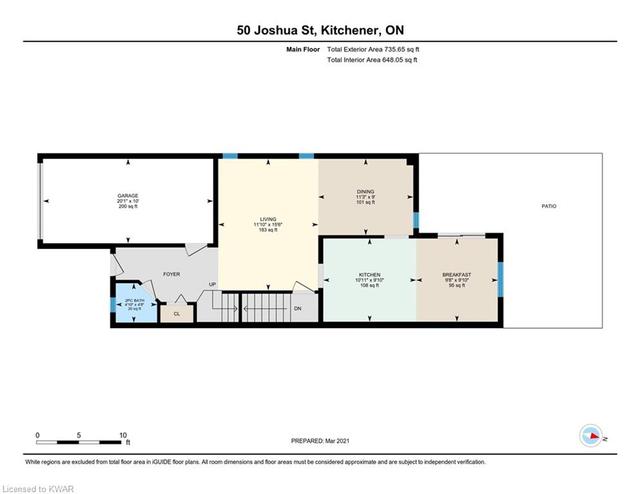 50 Joshua Street, House semidetached with 4 bedrooms, 2 bathrooms and 5 parking in Kitchener ON | Image 48