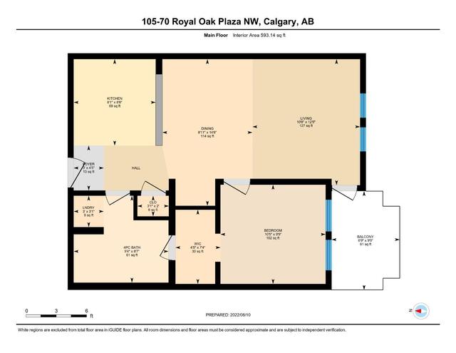 105 - 70 Royal Oak Plaza Nw, Condo with 1 bedrooms, 1 bathrooms and 1 parking in Calgary AB | Image 10