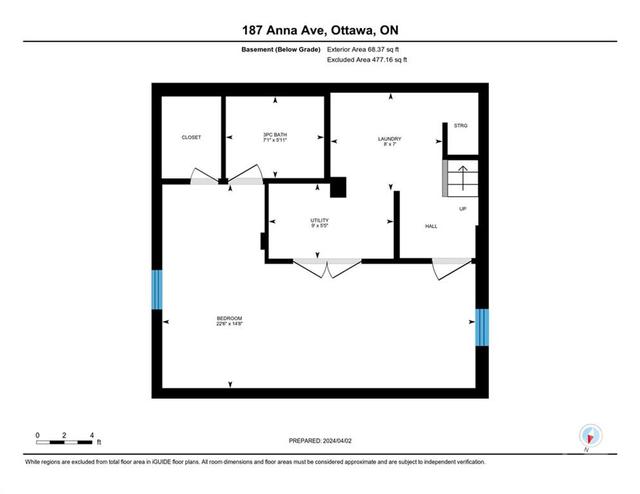 187 Anna Avenue, House detached with 3 bedrooms, 2 bathrooms and 4 parking in Ottawa ON | Image 27