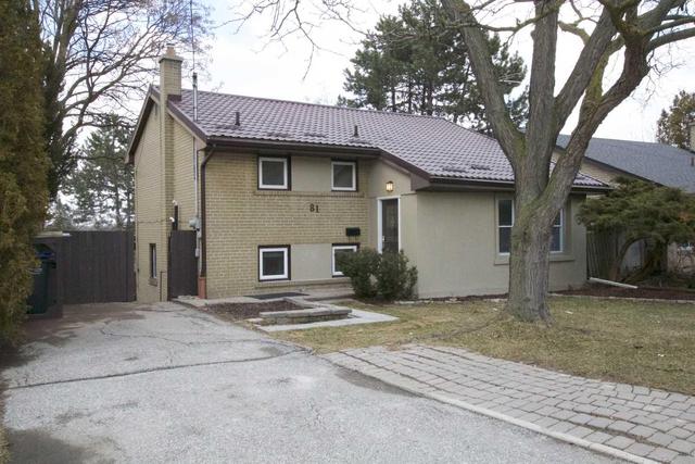 81 Vista Dr, House detached with 4 bedrooms, 2 bathrooms and 2 parking in Mississauga ON | Image 1