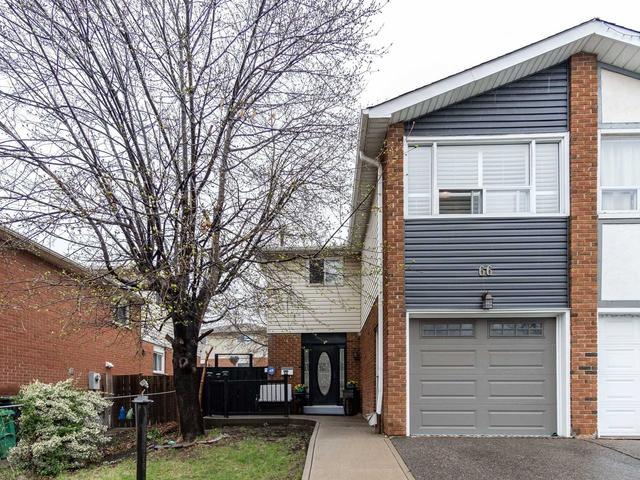 66 Kingswood Dr, House semidetached with 3 bedrooms, 2 bathrooms and 2 parking in Brampton ON | Image 1