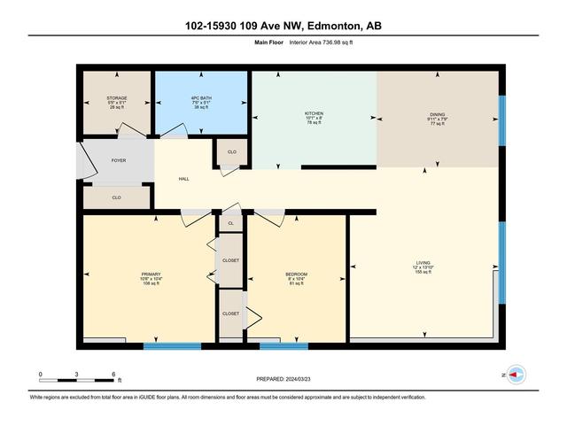 102 - 15930 109 Av Nw, Condo with 2 bedrooms, 1 bathrooms and 1 parking in Edmonton AB | Image 34
