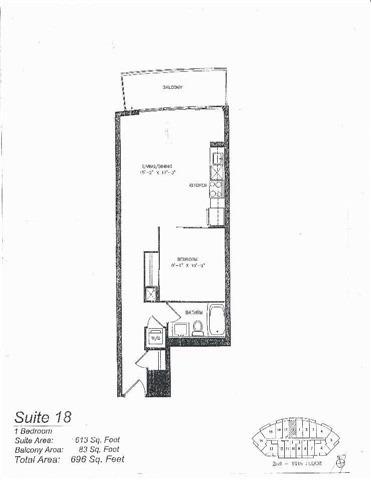 lph18 - 160 Vanderhoof Ave, Condo with 1 bedrooms, 1 bathrooms and 1 parking in Toronto ON | Image 2