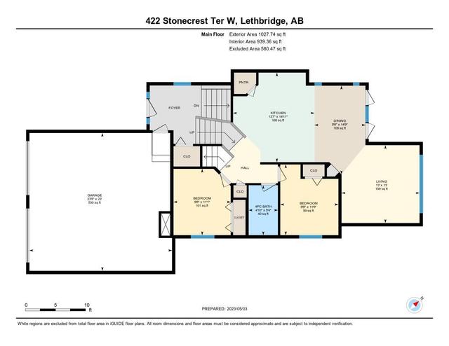 422 Stonecrest Terrace W, House detached with 4 bedrooms, 3 bathrooms and 2 parking in Lethbridge AB | Image 46