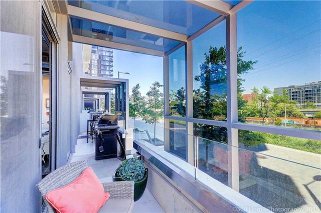 209 - 20 Trolley Cres, Townhouse with 2 bedrooms, 3 bathrooms and 1 parking in Toronto ON | Image 16