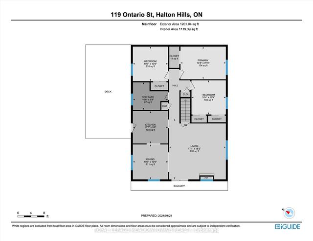 119 Ontario St, House detached with 3 bedrooms, 3 bathrooms and 7 parking in Halton Hills ON | Image 13