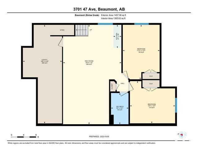 3701 47 Av, House semidetached with 3 bedrooms, 2 bathrooms and null parking in Beaumont AB | Image 50