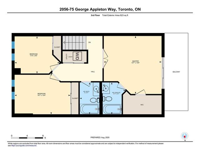 2056 - 75 George Appleton Way, Townhouse with 3 bedrooms, 2 bathrooms and 1 parking in Toronto ON | Image 16