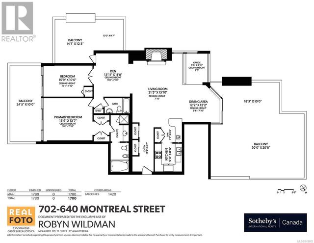 702 - 640 Montreal St, Condo with 2 bedrooms, 2 bathrooms and 1 parking in Victoria BC | Image 32