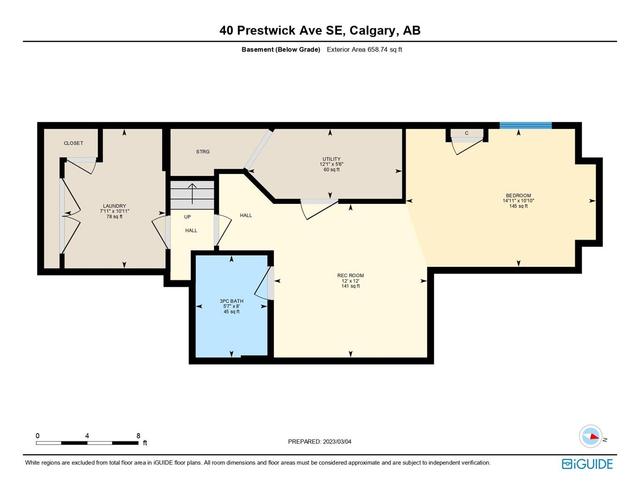 40 Prestwick Avenue Se, House detached with 4 bedrooms, 3 bathrooms and 2 parking in Calgary AB | Image 48