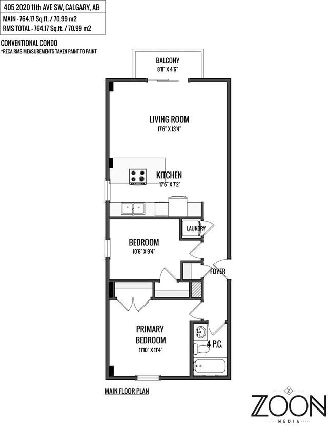 405 - 2020 11 Avenue Sw, Condo with 2 bedrooms, 1 bathrooms and 1 parking in Calgary AB | Image 23