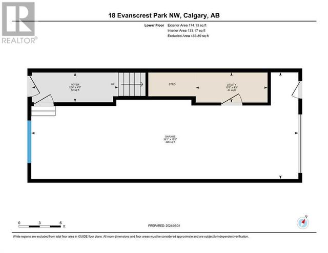 18 Evanscrest Park Nw, House attached with 3 bedrooms, 2 bathrooms and 3 parking in Calgary AB | Image 34