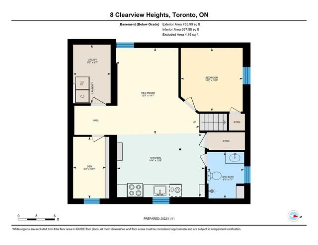8 Clearview Hts S, House detached with 3 bedrooms, 4 bathrooms and 5 parking in Toronto ON | Image 35