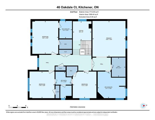 46 Oakdale Crt, House detached with 4 bedrooms, 5 bathrooms and 4 parking in Kitchener ON | Image 33